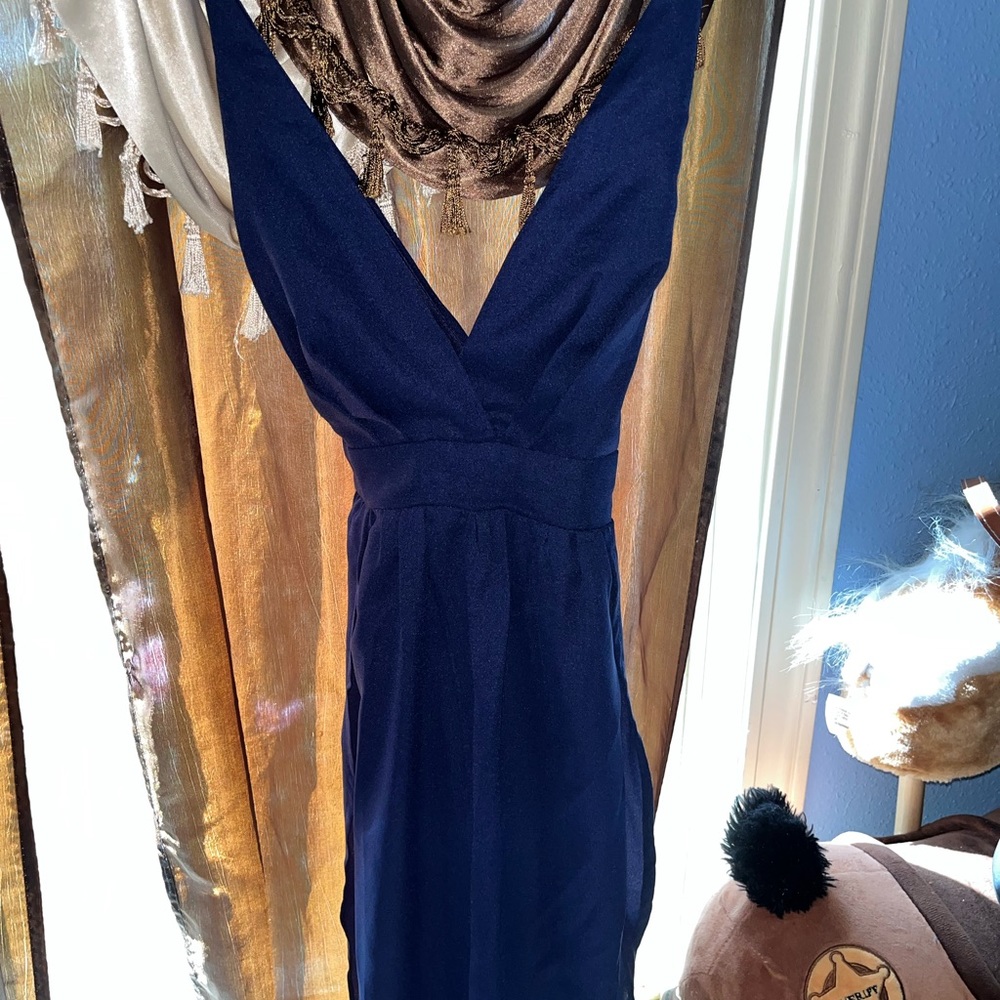 Shein long blue dress
